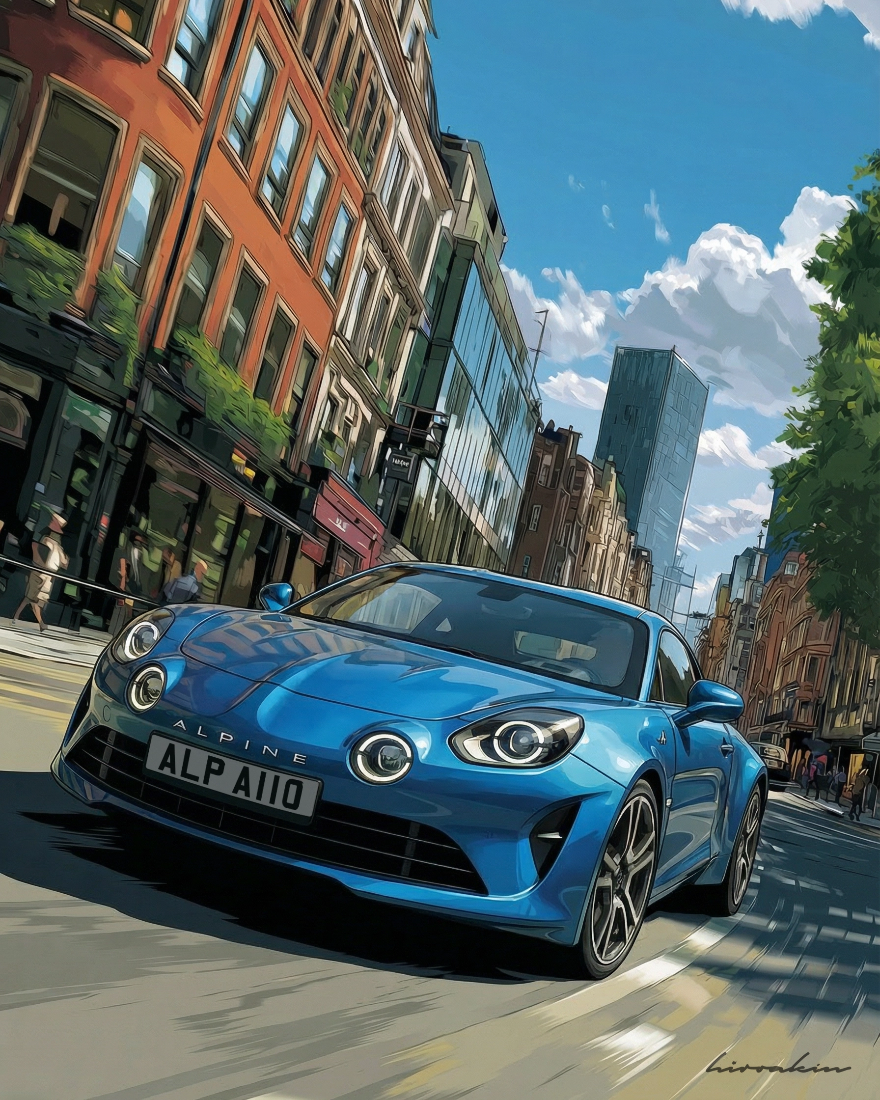 A110 Running Through City